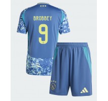 Ajax Brian Brobbey #9 Koszulka Wyjazdowa dzieci 2024-25 Krótki Rękaw (+ krótkie spodenki)